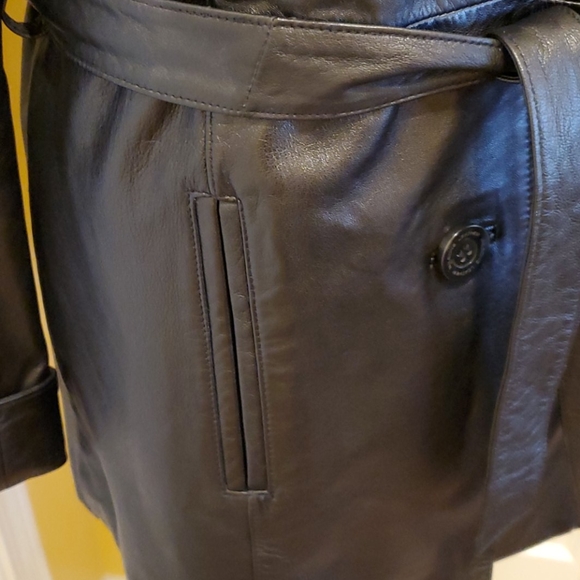 BLACK WILSON LEATHER JACKET, SIZE M, NEW - Picture 4 of 16